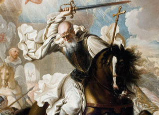 St. Raymond of Fitero, the Cistercian warrior abbot & founder of the Military Order of Calatrava.